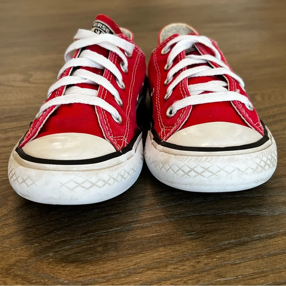Red Converse Chuck Taylor All Star Sneakers - Picture 6 of 10